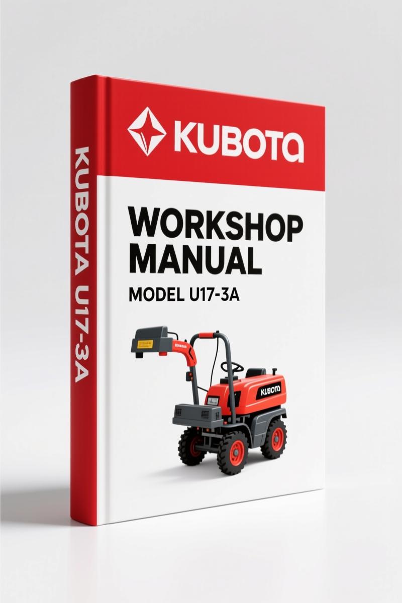 Kubota U17-3 Operators Manual – Factory Specs & Daily Checks