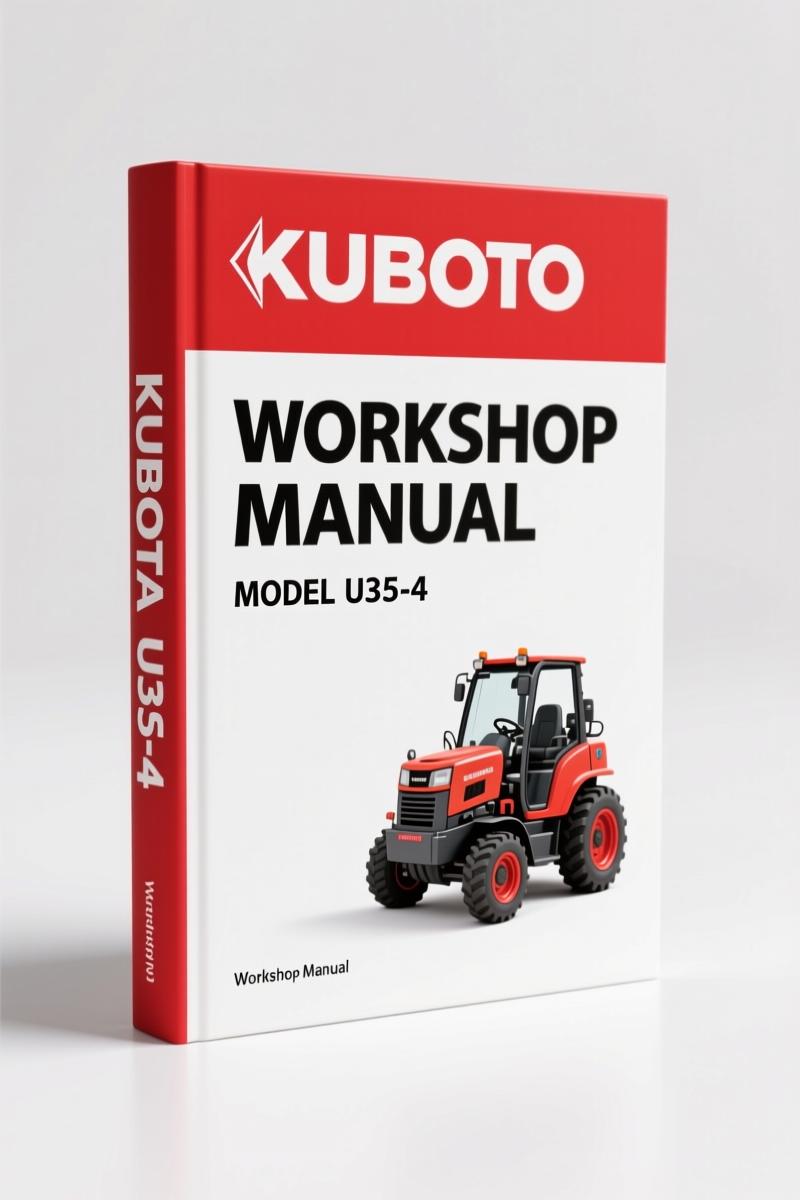 Kubota U35-4 2013 Workshop Manual — Factory Specs for Mini Excavator