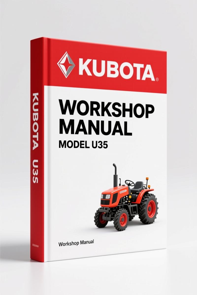 Kubota U35 Workshop Manual – Factory Service Documentation for Excavator