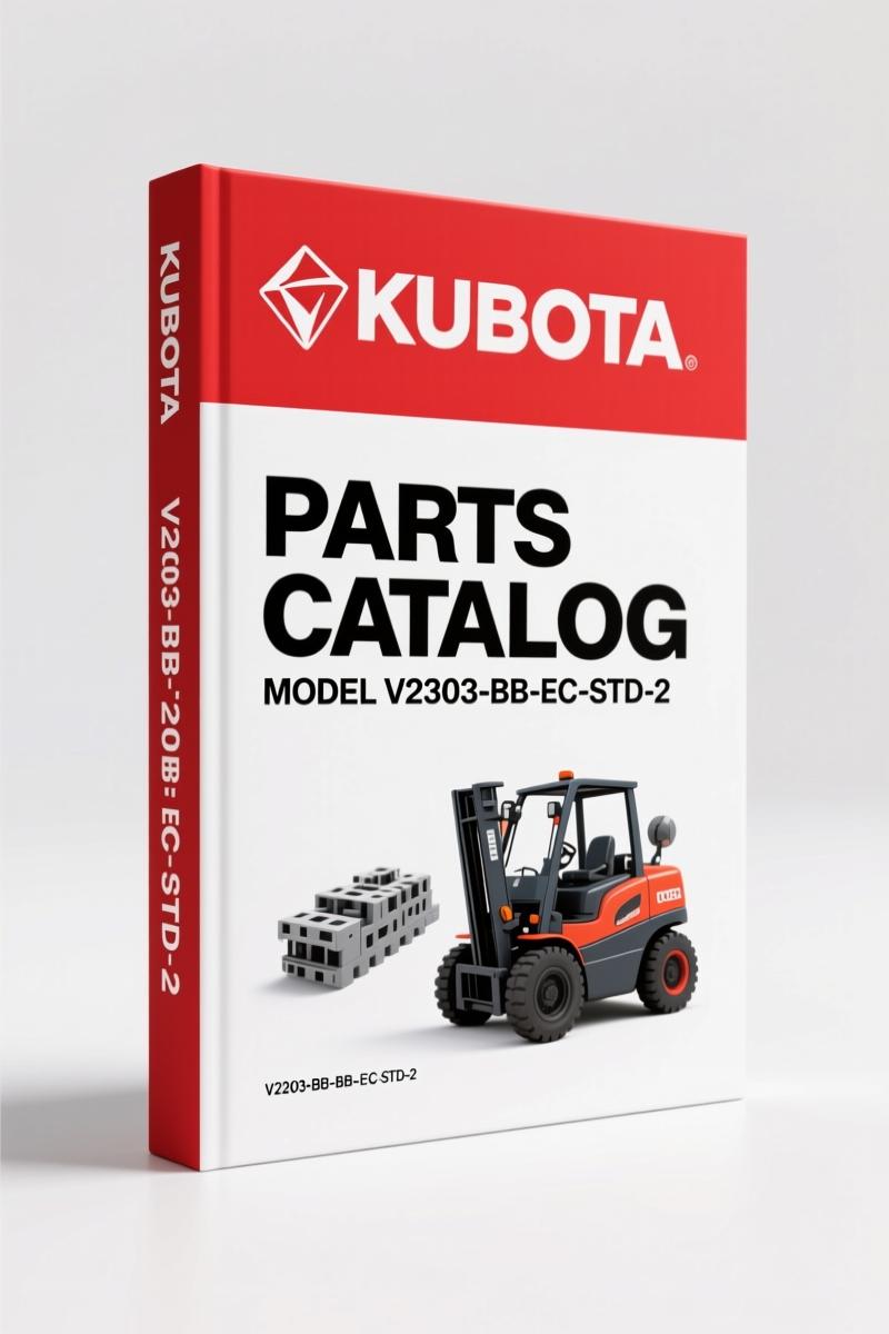 Kubota V2203-BB-EC-1, V2203-BB-EC-STD-3, V2203-BBS-EC-1, V2203-BG-SAE-1-S3, V2203-BB-EC-STD-2 1994 Parts Catalog – 84 Pages OEM