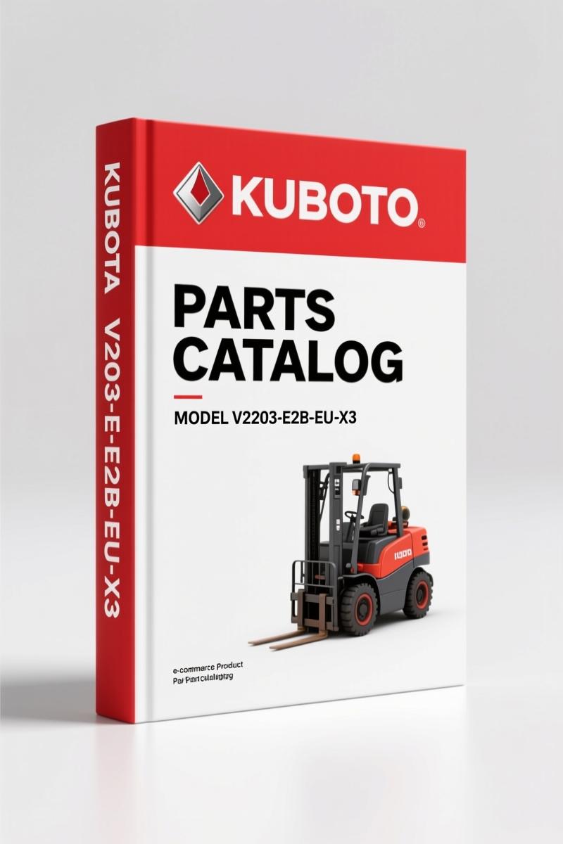 Kubota V2203-E2B-EU-X3 2003 Parts Catalog – 50 Pages OEM Parts List