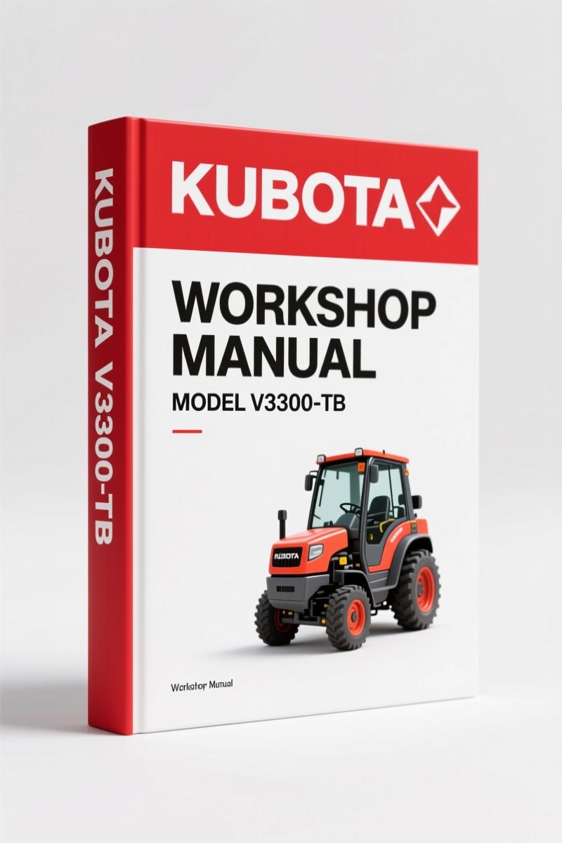 Kubota V3300-B, V3300-TB Workshop Manual – Factory Specs for Diesel Engine Repair