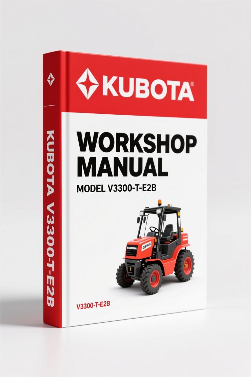 Kubota V3300-E2B, V3300-T-E2B 2006 Workshop Manual