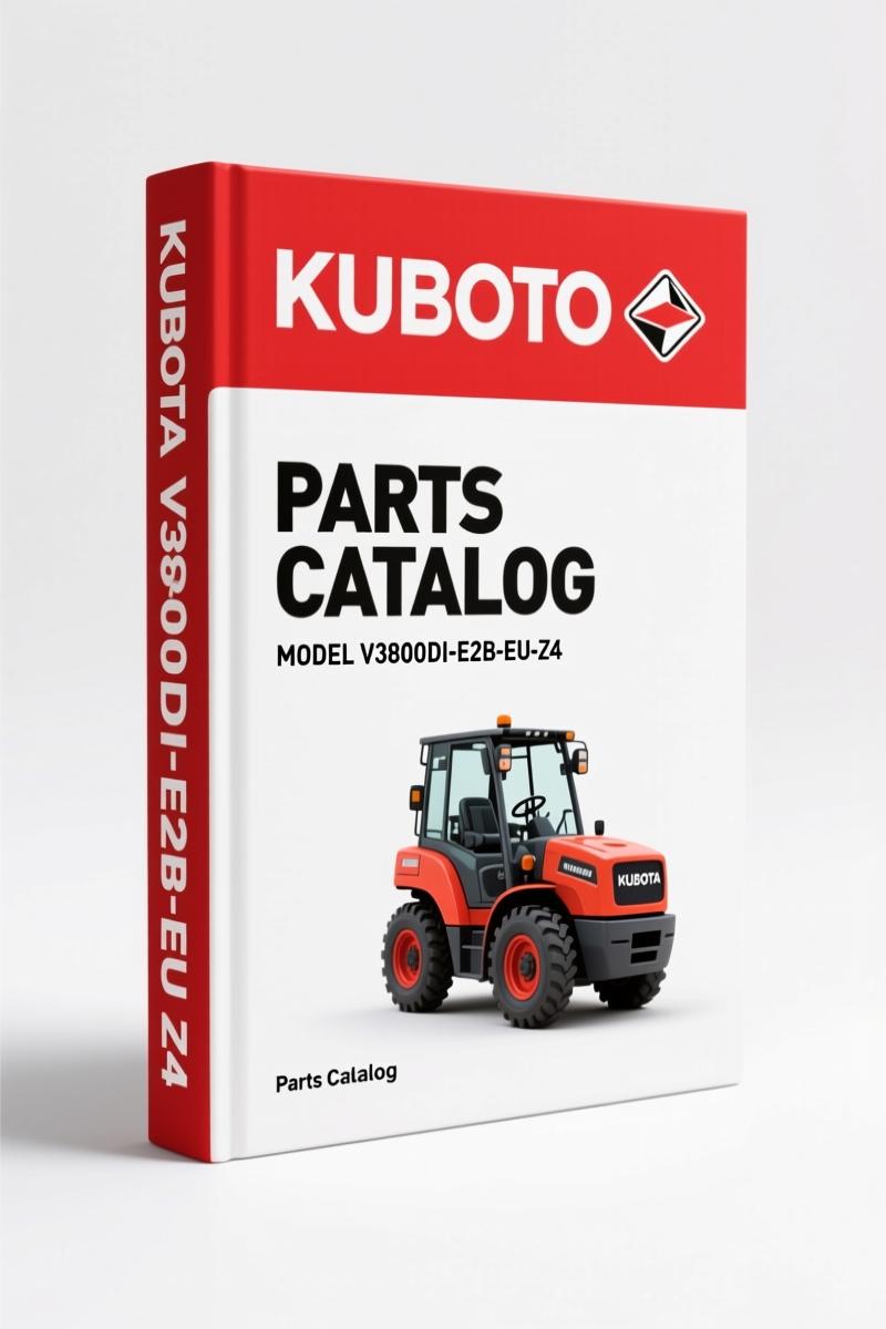Kubota V3800DI-E2B-EU-Z4 2004 Parts Catalog – 30 Pages OEM