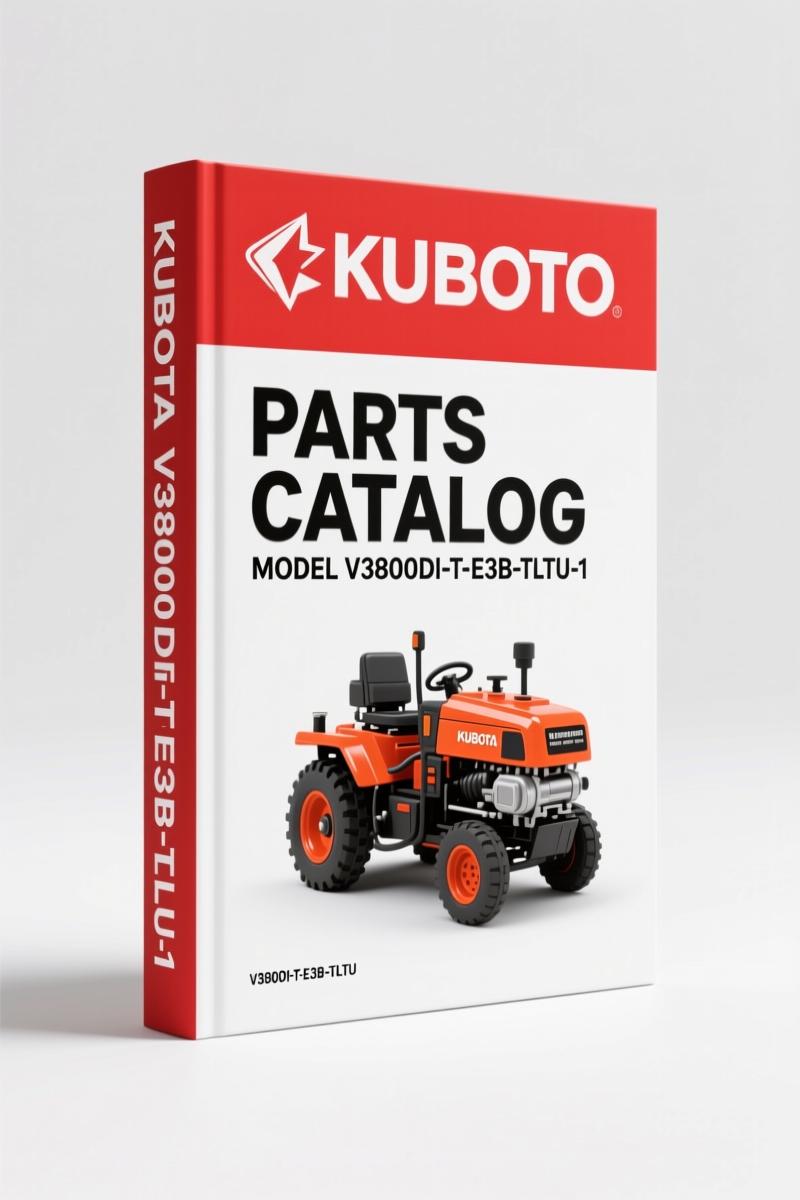 Kubota V3800DI-T-E3B-TLTU-1 Parts Catalog – 108 Pages OEM Diagrams