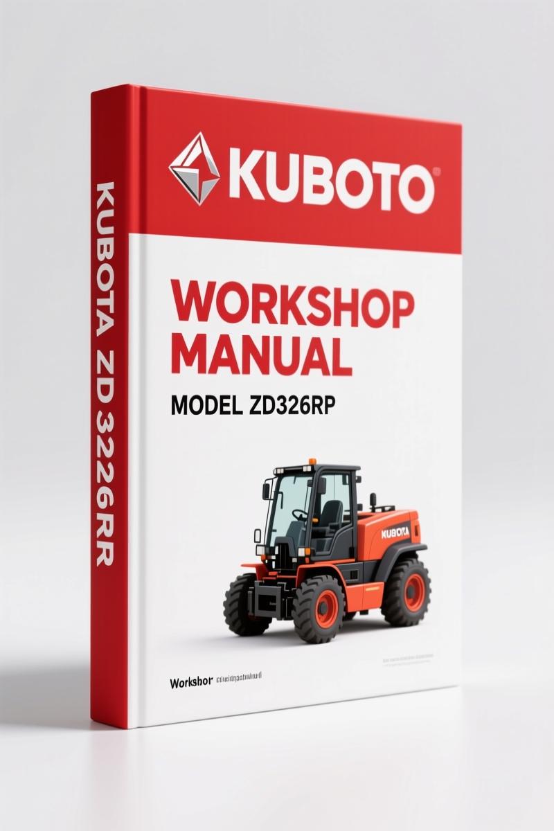 Kubota ZD326RP, ZD331RP 2009 Workshop Manual – Factory Supplement