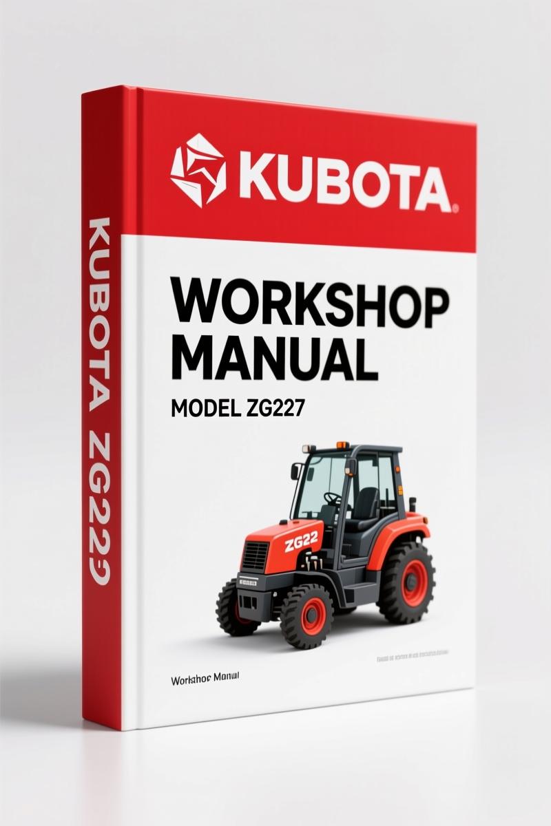 Kubota ZG222, ZG227 2009 Workshop Manual – Factory Service Data