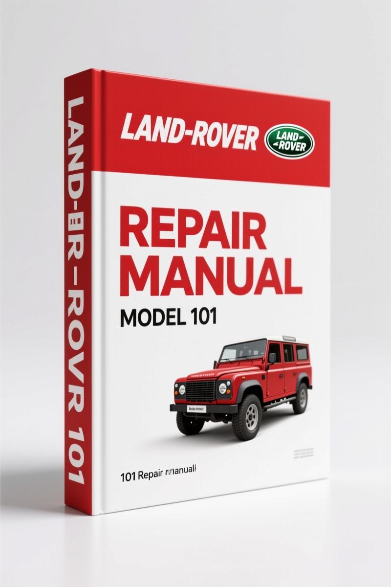Land-rover 101 Repair Manual – Factory MoD Specs for 1 Tonne 4x4