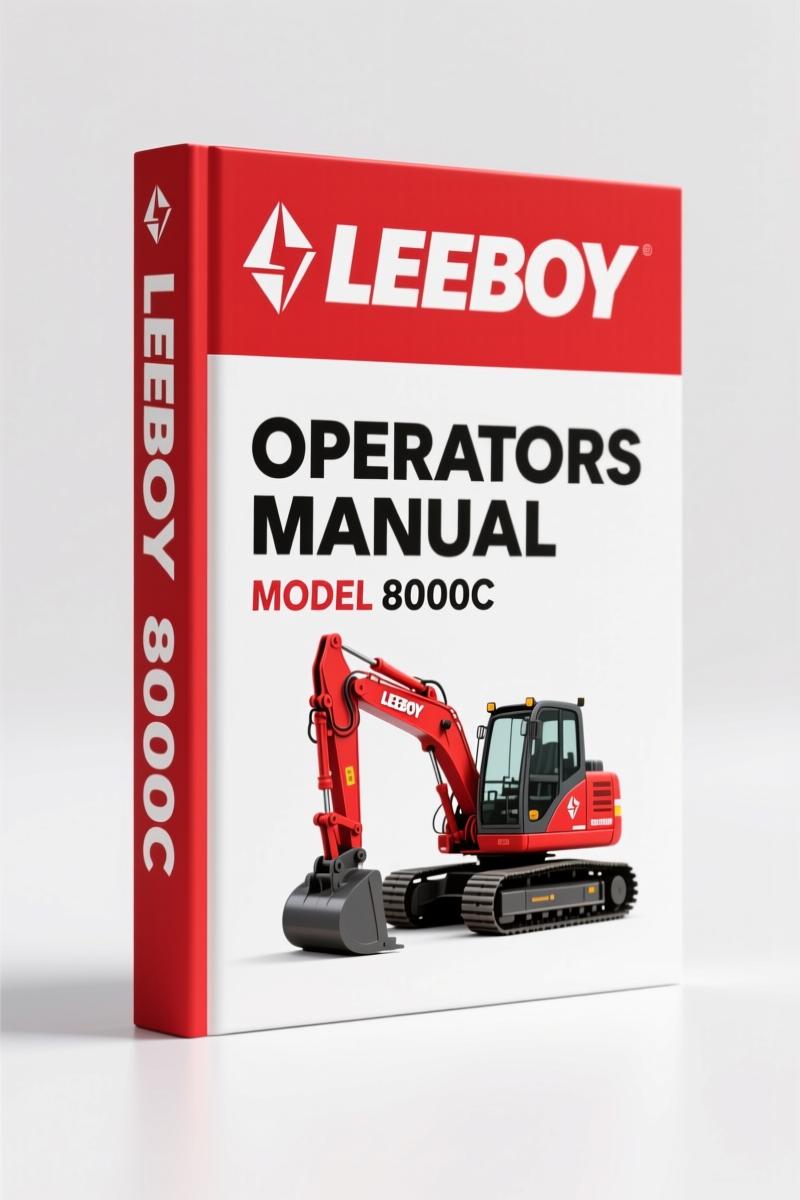 Leeboy 8000C Operators Manual – Factory Operations & Safety Specs