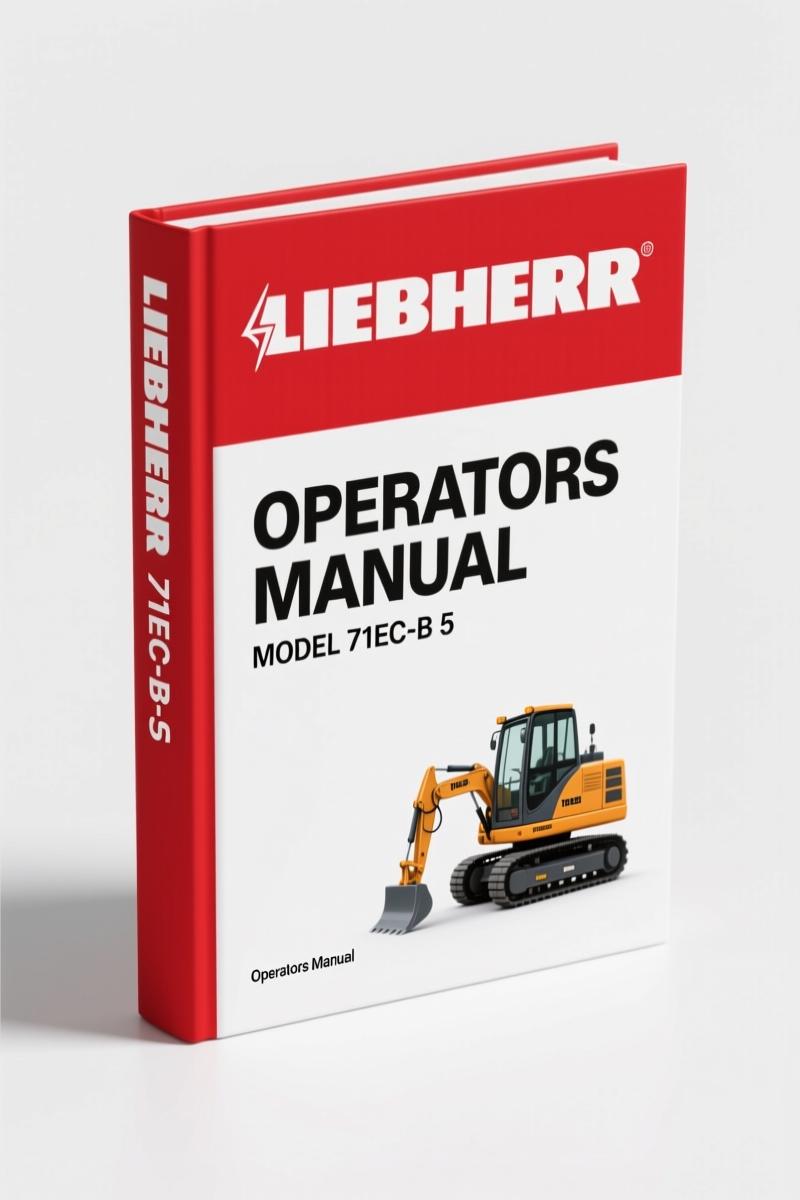 Liebherr 71EC-B 5 2007 Operators Manual – Factory Specs & Safety