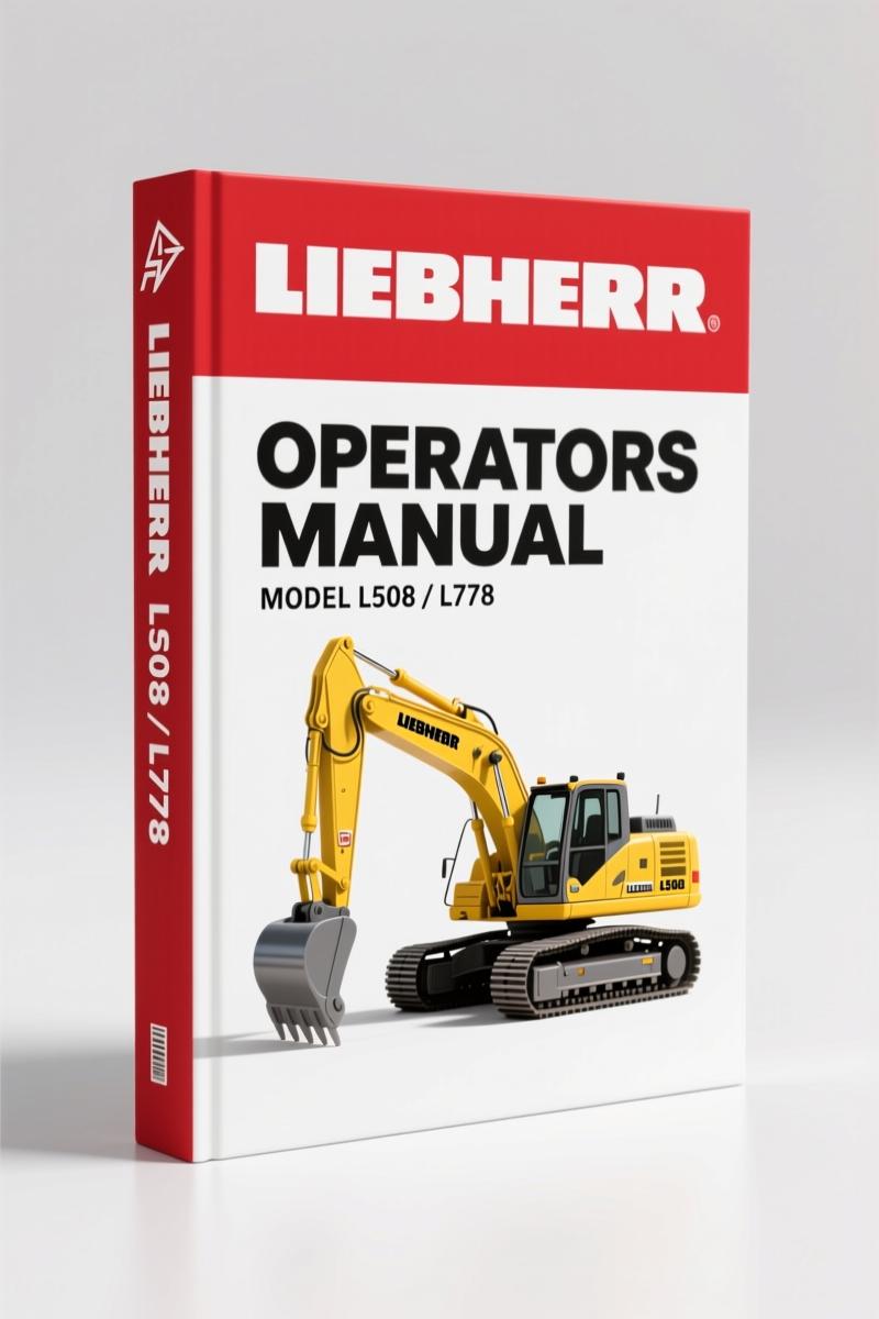 Liebherr L508, L778 2006 Operators Manual – Factory Specs for Wheel Loaders