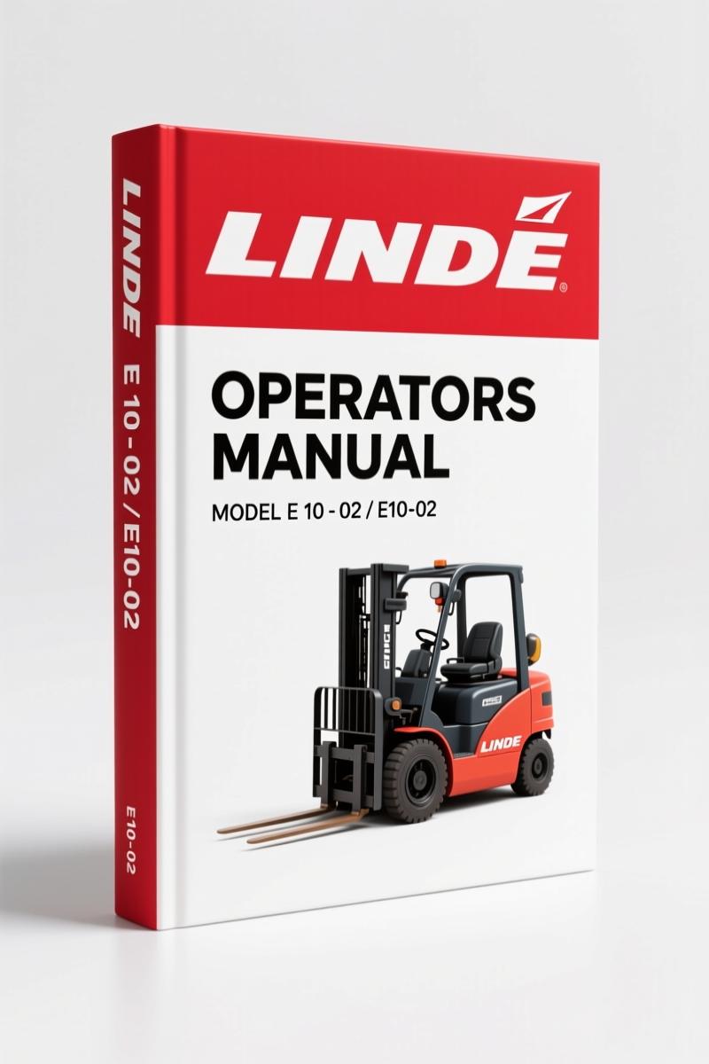 Linde E 10 - 02, E10-02 Operators Manual – Factory Specs for Daily Operation