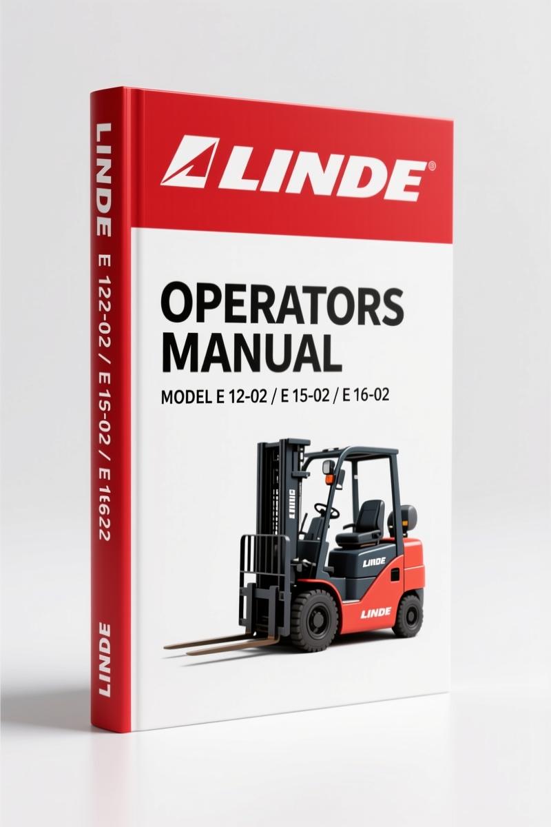 Linde E 12-02, E 15-02, E 16-02 2008 Operators Manual – Official OEM