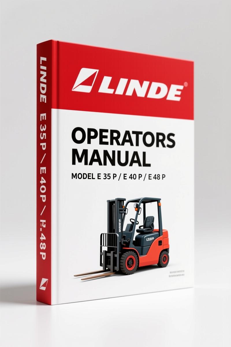 Linde E 35 P, E 40 P, E 48 P Operators Manual – Factory Specs