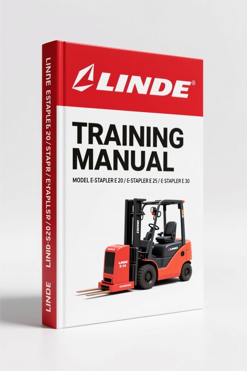 Linde E-Stapler E 20, E 25, E 30 Training Manual – 62 Pages OEM