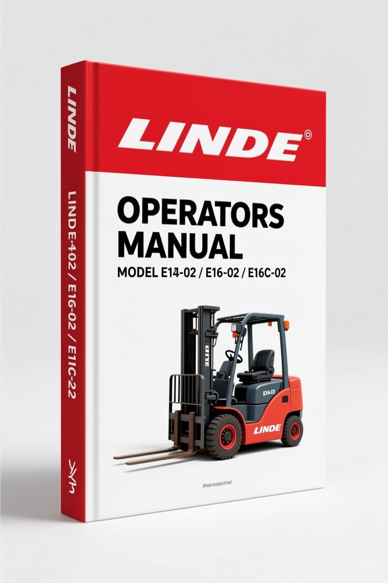 Linde E14-02, E16-02, E16C-02, E18C-02, E16P-02 2005 Operators Manual