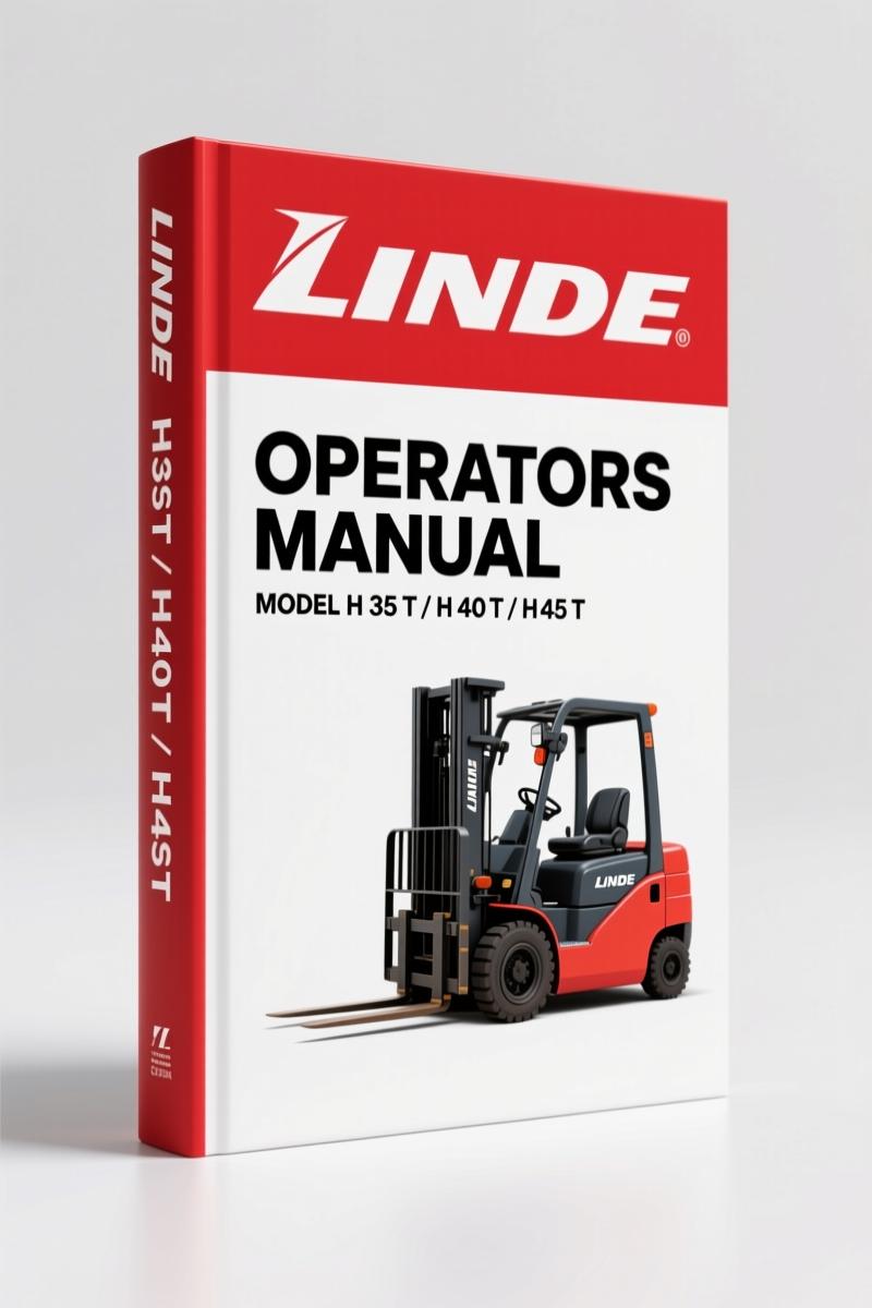 Linde H 35 T, H 40 T, H 45 T, H 45 T/600 Operators Manual – 84 Pages OEM