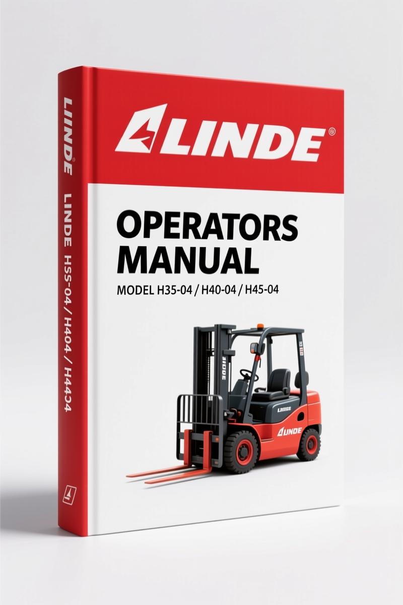 Linde H35-04, H40-04, H45-04, H45/600-04, H30G-04 2003 Operators Manual