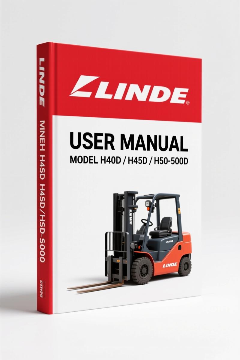 Linde H40D, H45D, H50-500D 2010 User Manual – Factory Operator Specs