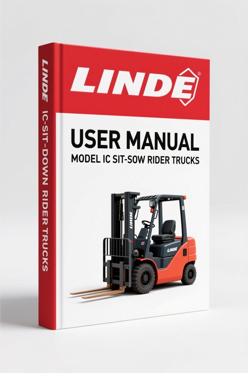Linde IC Sit-Down Rider Trucks 2003 User Manual – Factory Operator Specs
