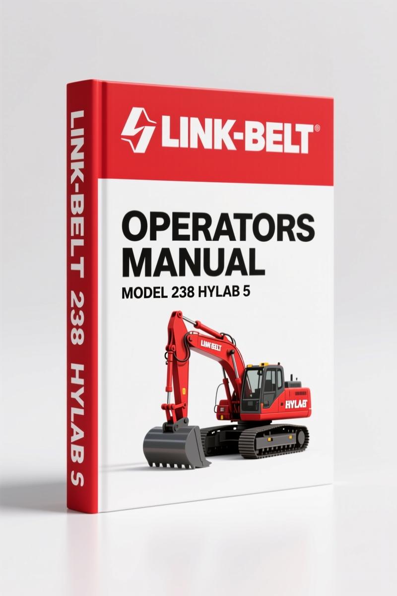 Link-belt 238 HYLAB 5 Operators Manual – Factory Specs for Luffing Attachment