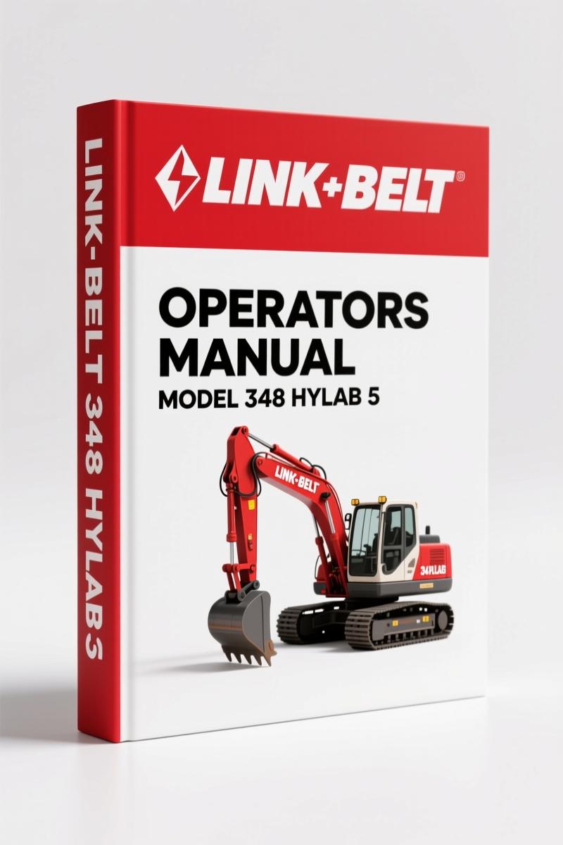 Link-belt 348 HYLAB 5 Operators Manual – Factory Specs for Luffing Attachment