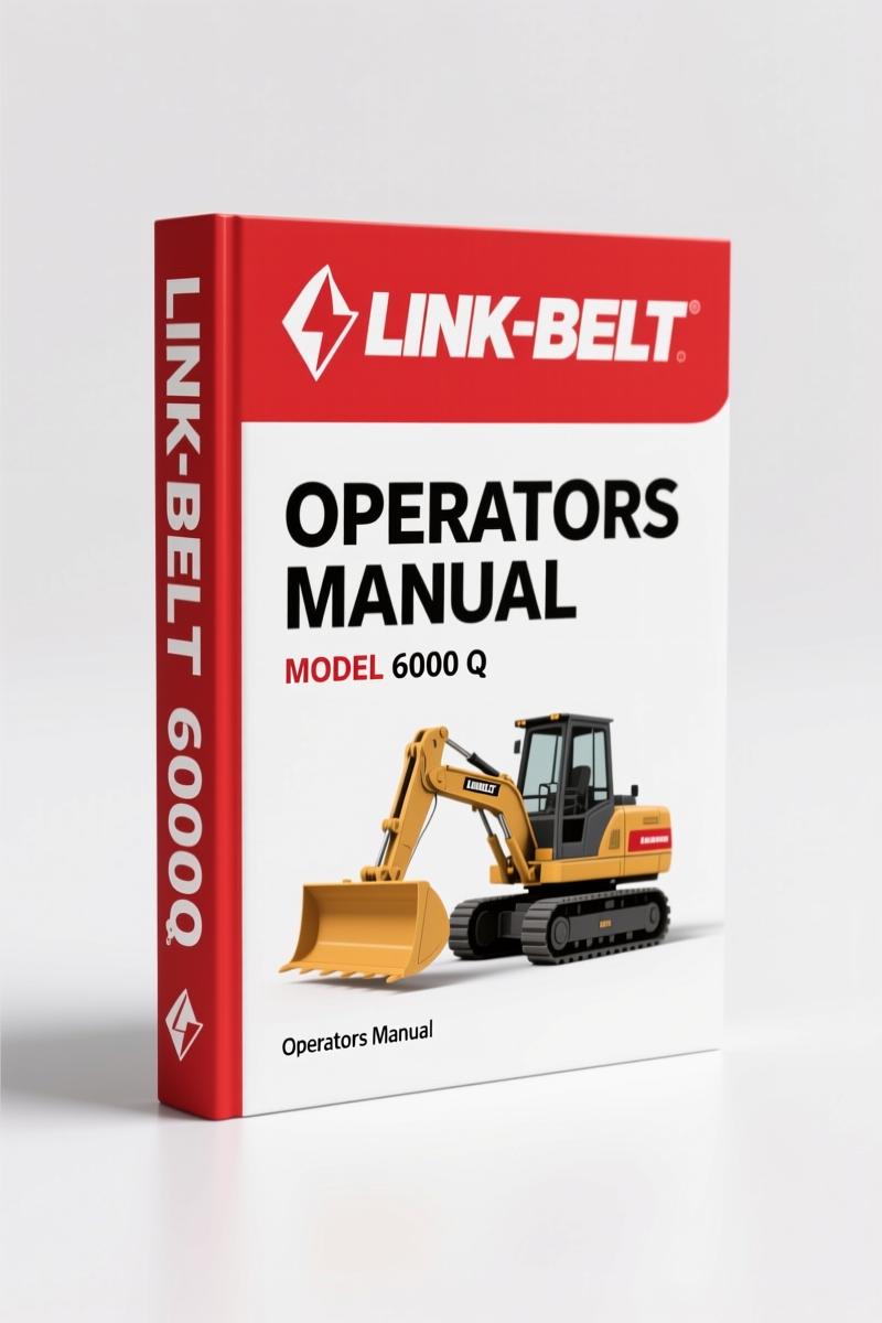 Link-belt 6000 Q 1995 Operators Manual – Factory Specs for Operators