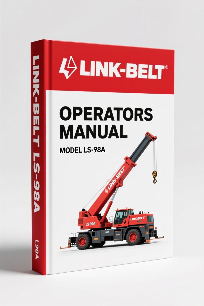 Link-belt LS-98A Operators Manual – Factory Specs for Certified Technicians