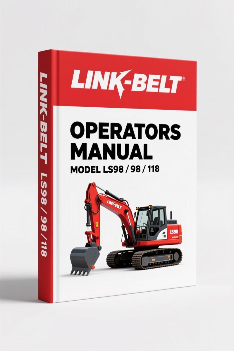 Link-belt LS98, 98, 118 Operators Manual – 122 Pages of Factory Specs