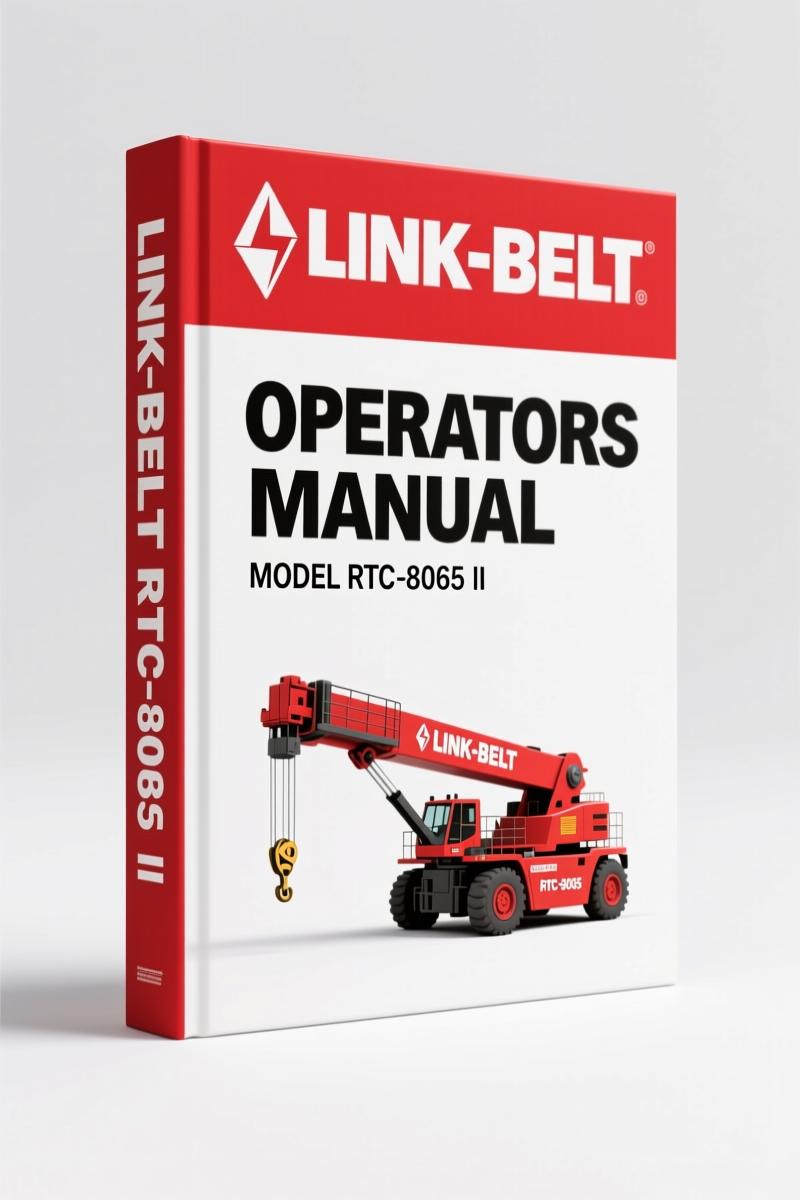 Link-belt RTC-8065 II Operators Manual – Factory Specs for Safe Crane Operation