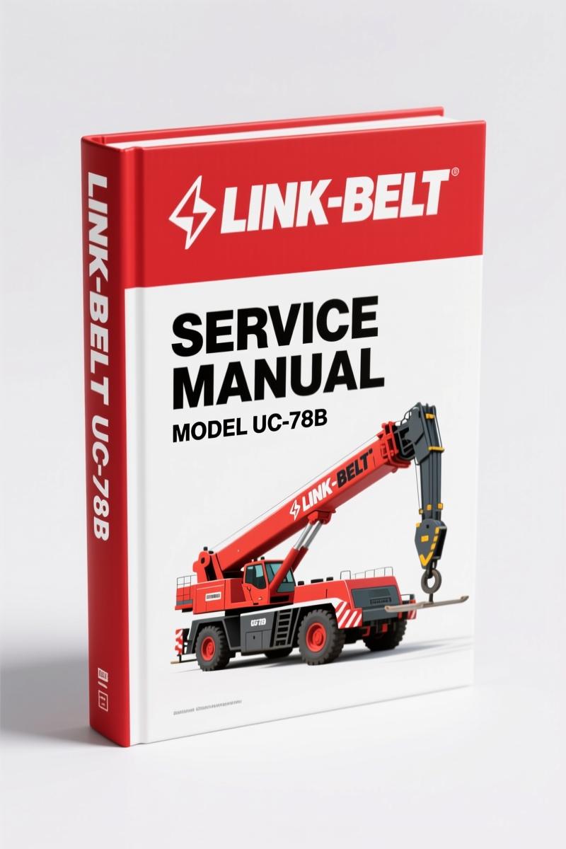 Link-belt UC-78B 1992 Service Manual – 162 Pages