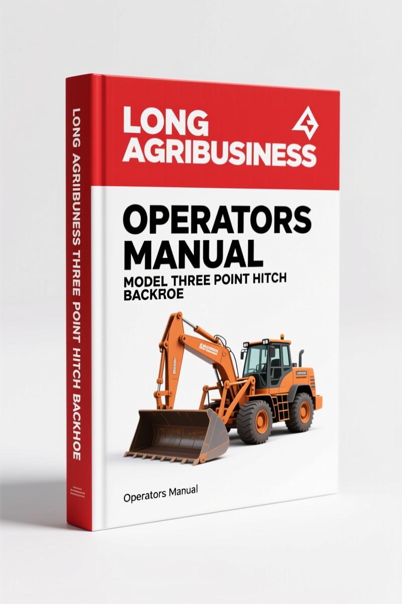 Long Agribusiness Three Point Hitch Backhoe 1988 Operators Manual – OEM Specs