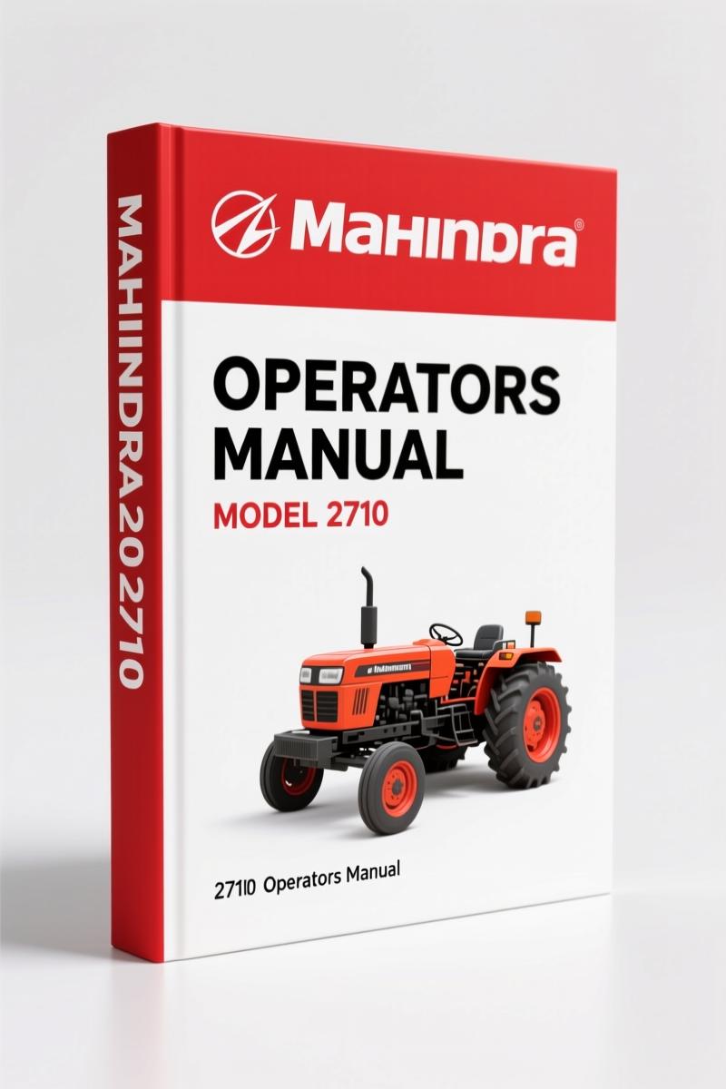 Mahindra 2816, 3316, 2710, 3710A, 3710B 2008 Operators Manual – OEM Specs