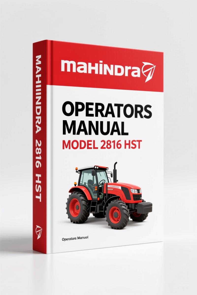 Mahindra 2816 HST Operators Manual – OEM Factory Specs for 142-Page Document