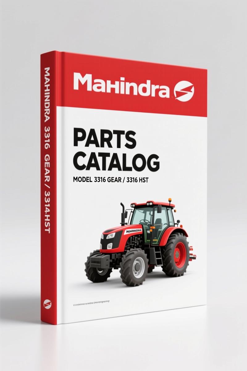 Mahindra 3316 Gear 3316 HST Parts Catalog – 183 Pages OEM Specs