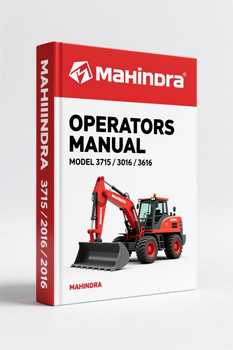 Mahindra 3016, 3616, 3715 2010 Operators Manual – OEM Specs