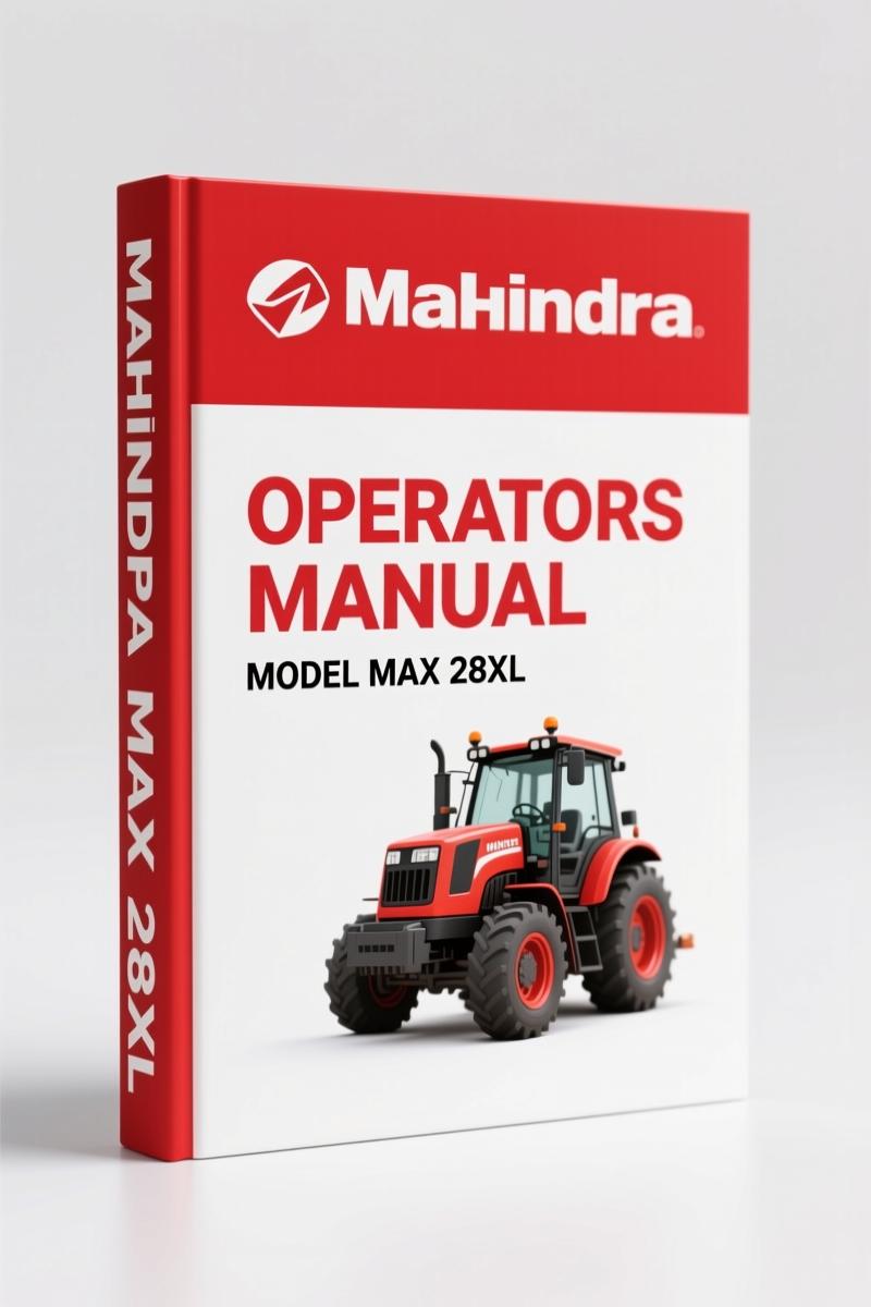 Mahindra MAX 28XL Operators Manual – 133 Pages of Factory Operating Procedures