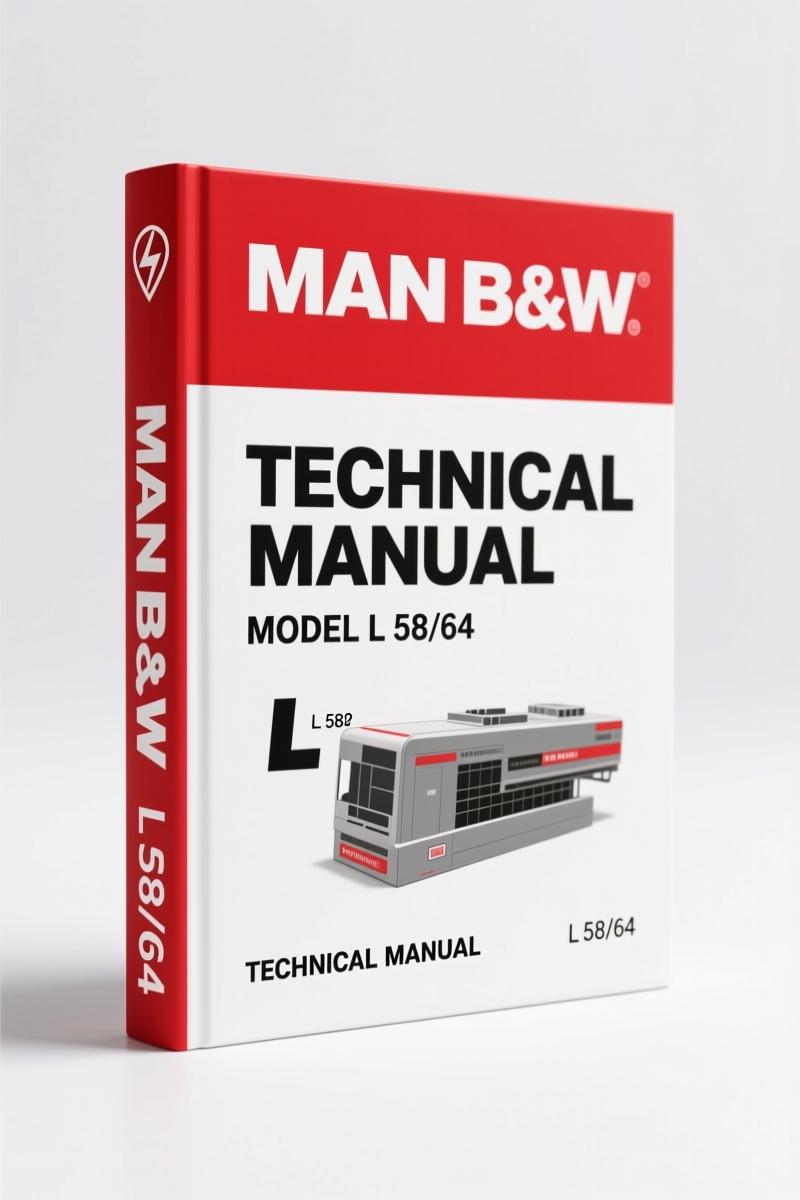 MAN B&W L 58/64 Technical Manual – Factory Engine Specs & Procedures