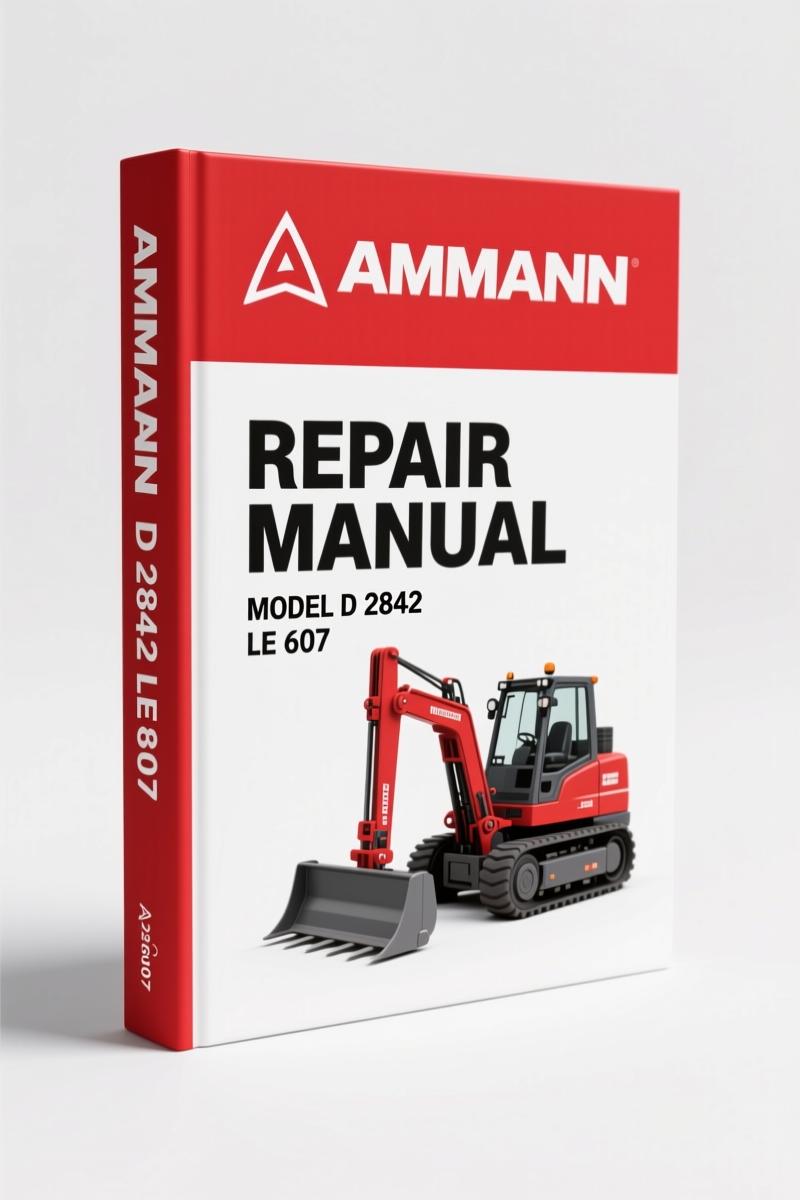 Ammann D 2842 LE 602-607 Repair Manual – 186 Pages | OEM Specs