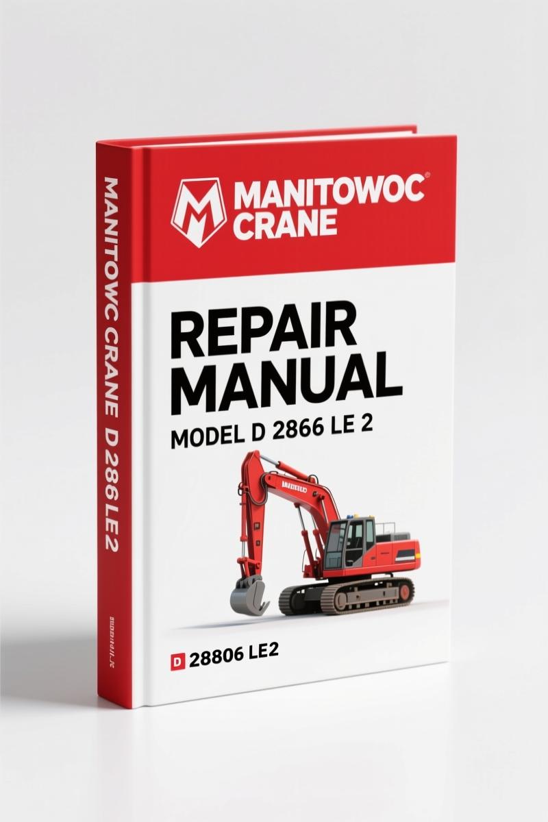 Manitowoc Crane D 2866 LE 2 Repair Manual – OEM Factory Specs