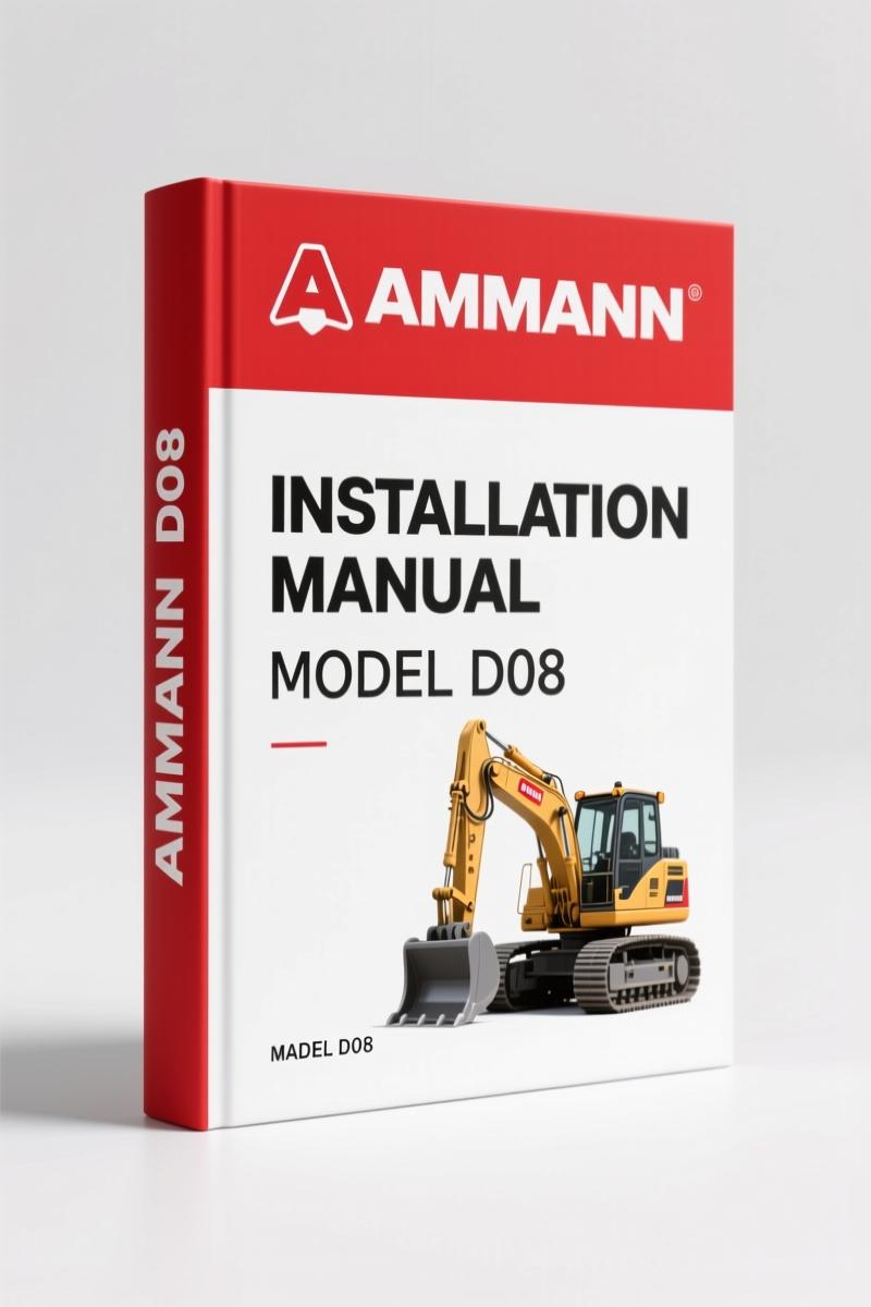 Ammann D08 D28 2005 Installation Manual cover – factory OEM marine diesel installation guide