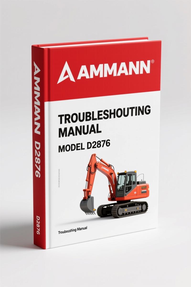 Cover of Ammann D2876, D2066, D08 2011 Troubleshooting Manual