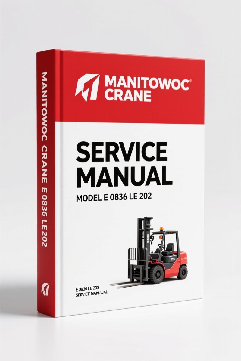 Manitowoc Crane E 0836 LE 202 Repair Manual – 122 Pages OEM