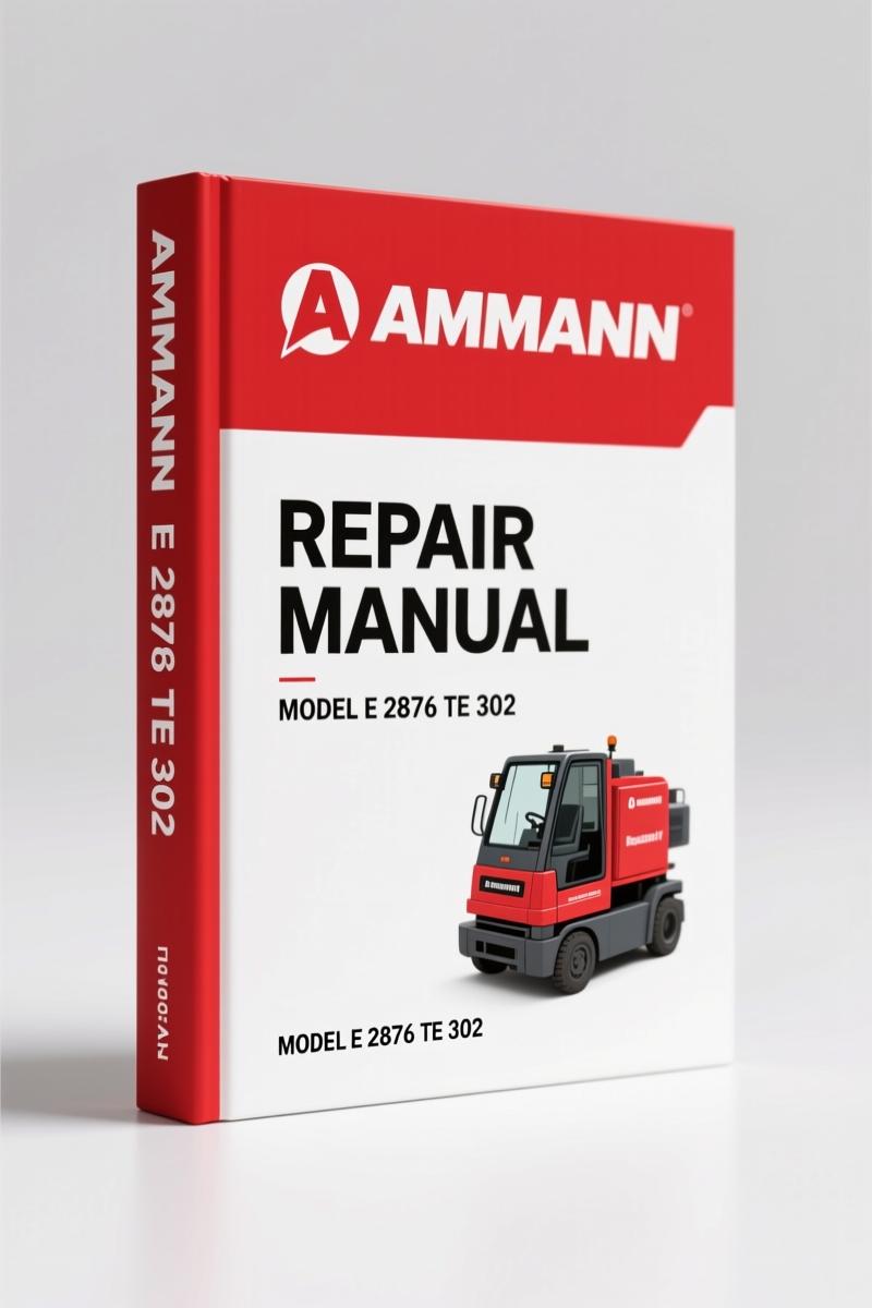 Ammann E 2876 TE 302 Repair Manual – 118-Page OEM Service Document