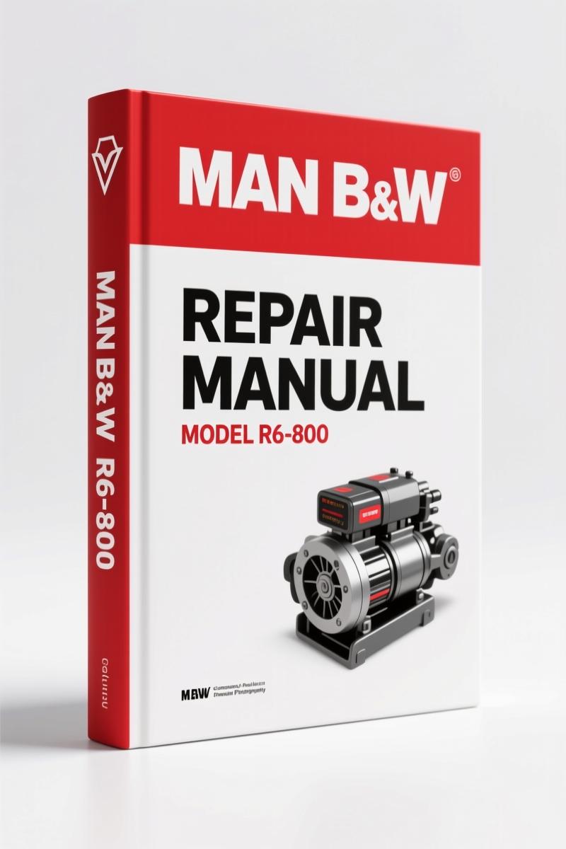 MAN B&W R6-800, R6-730 Repair Manual – Factory Specs for Marine Diesel Engines
