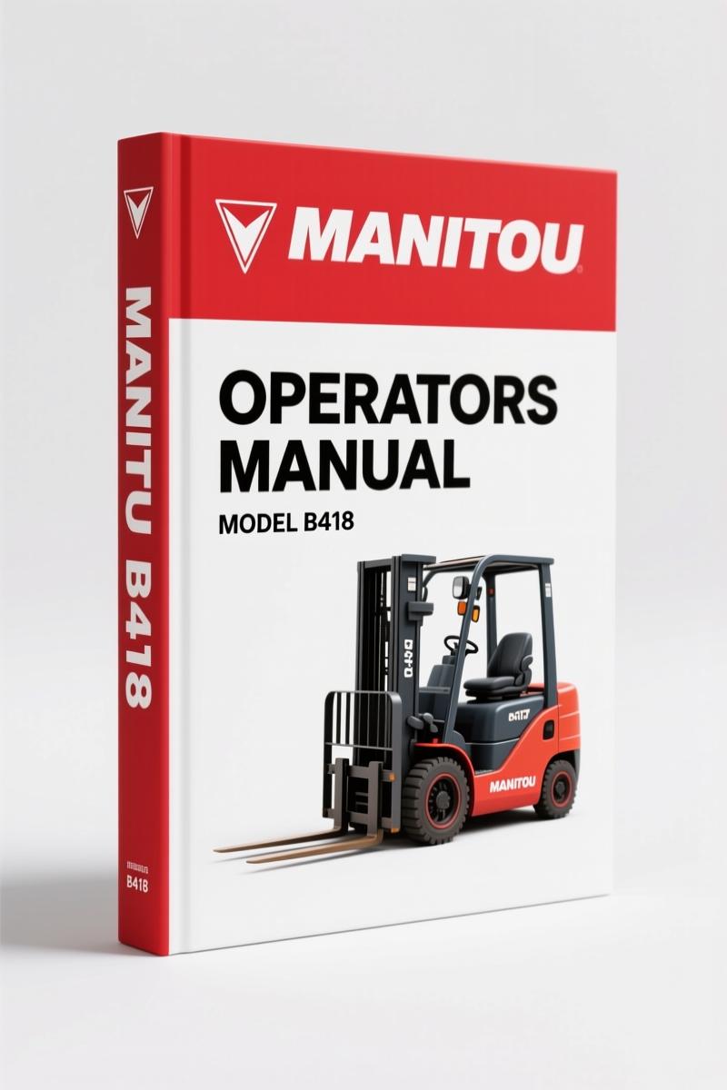 Manitou B418 Operators Manual – Factory Mast Procedures