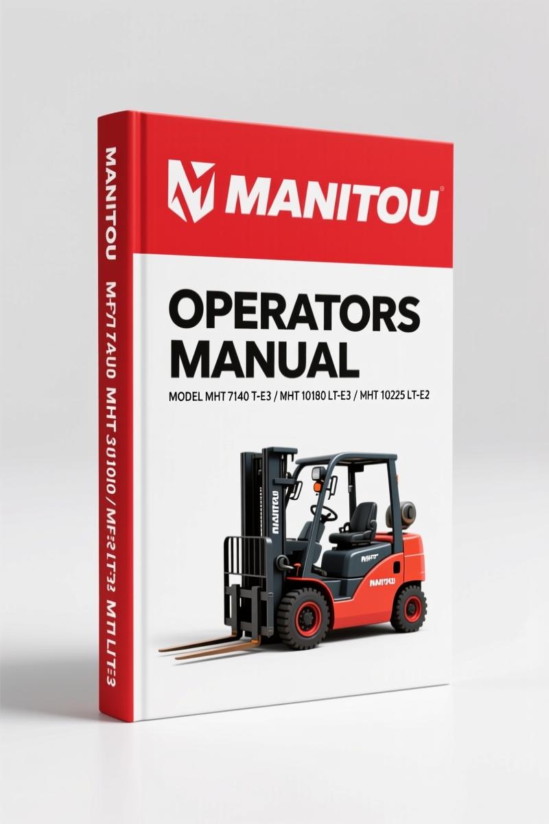 Manitou MHT 7140 T-E3, MHT 10180 LT-E3, MHT 10225 LT-E3 2012 Operators Manual
