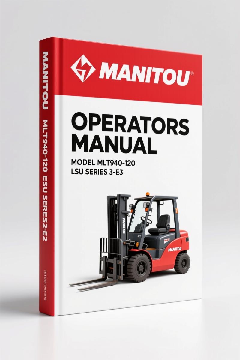 Manitou Mlt940-120 LSU Series 3-E3 Operators Manual – 120-Page OEM Safety & Maintenance Guide
