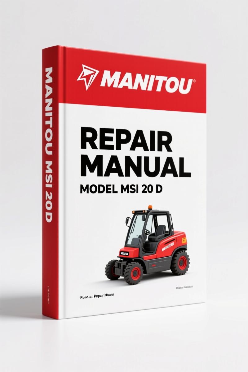 Manitou MSI 20 D, MSI 20 D BUGGIE, MSI 25 D, MSI 25 D BUGGIE, MSI 30 D 2002 Operators Manual