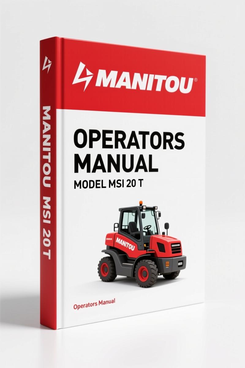 Manitou MSI 20 T, MSI 25 T, MSI 30 T, MSI 35 T, MH 20-4 2010 Operators Manual